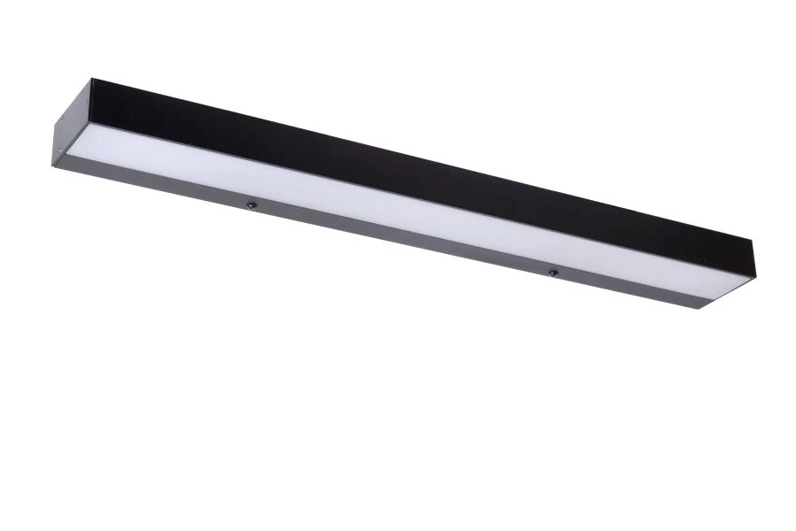 Lucide ALEXA - Lámpara de pared Baño - LED - 1x8W 3000K - IP44 - Negro - apagado